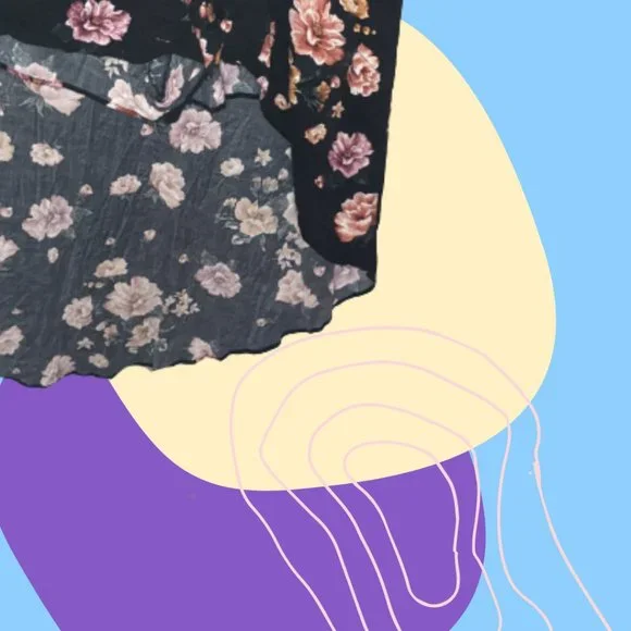 Plus Floral High-Low Romper - Picture 4 of 6